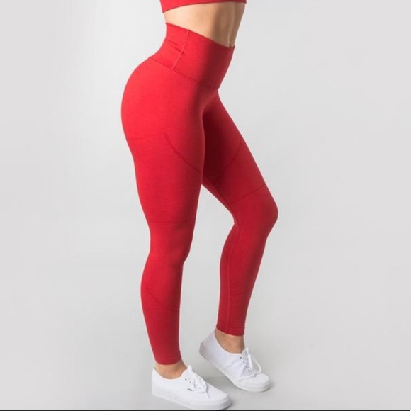 Alphalete R6 Formula Red Leggings - Picture 1 of 3
